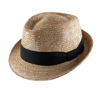 chapeau paille Trilby Classic trilby paille Classic Straw Trilby