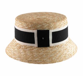 Chapeau cloche en paille Bella